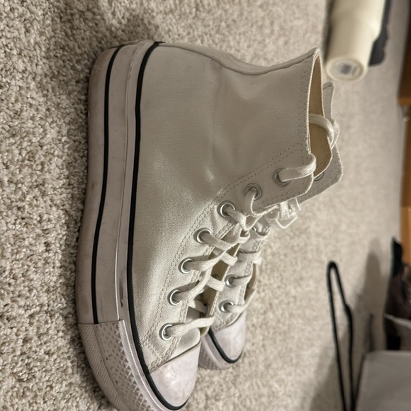 WHITE HIGHTOP PLATFORM CONVERSE - Picture 2 of 5
